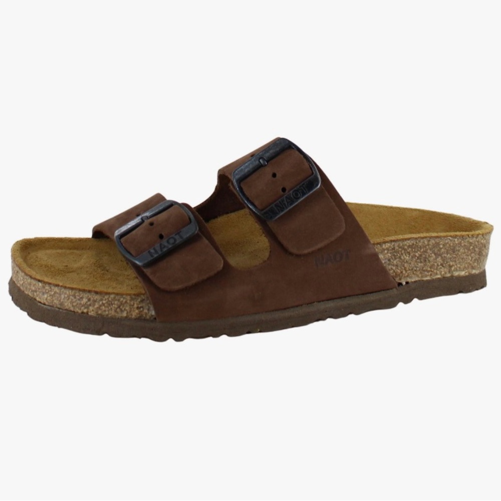 Naot Suede Buckle Sandals. Size 42